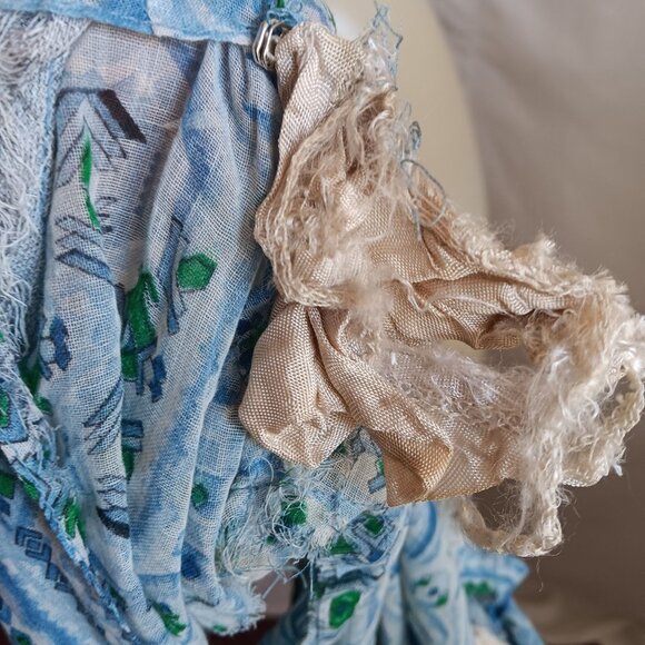 sz 10 Vintage 1960's Sheer Berkshire Geometric Print House Dress w/Belt B-Tween - Picture 11 of 15